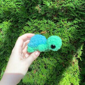 FREE WITH BUNDLE - Small Turtle Crochet Plush